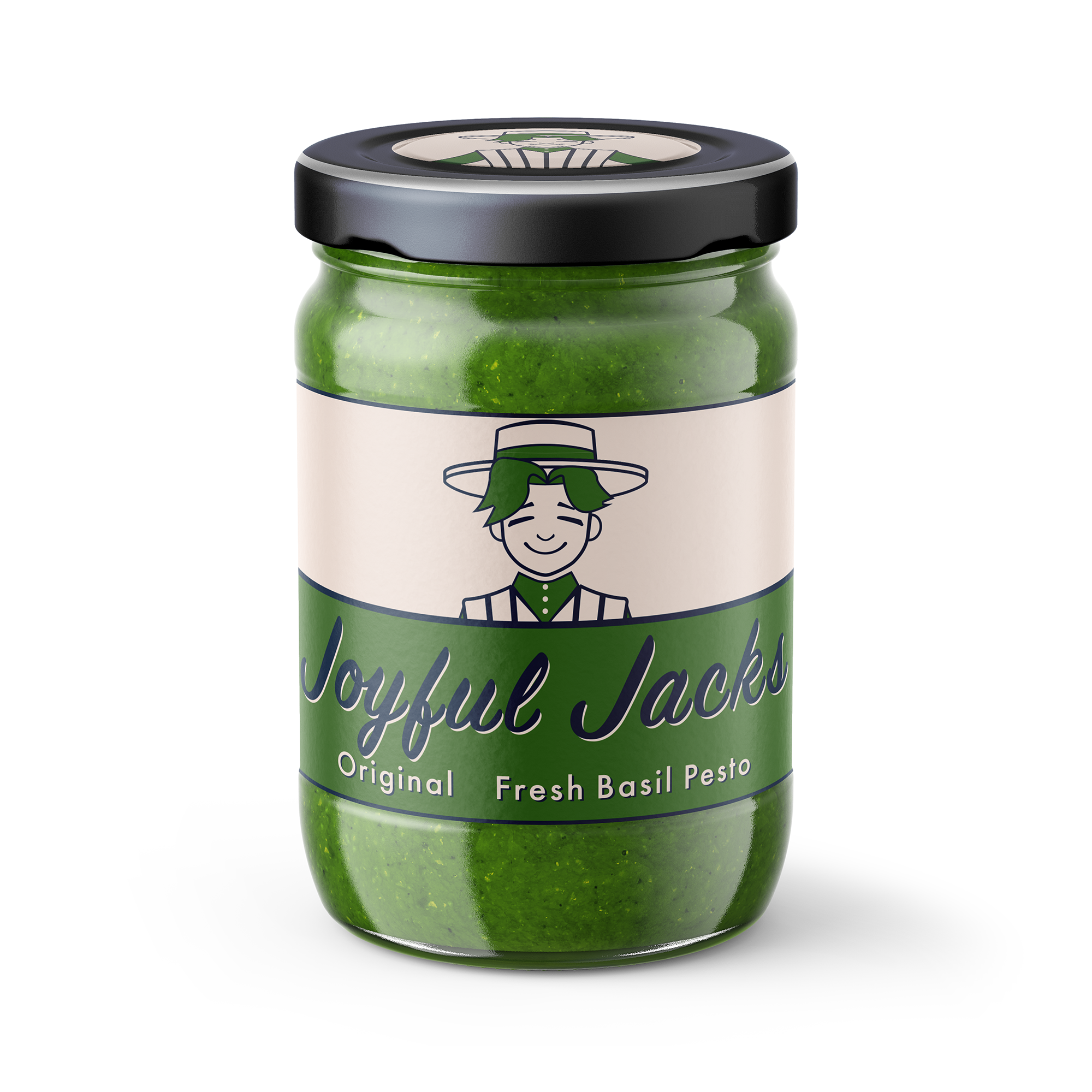 Joyful jack Pesto mockup