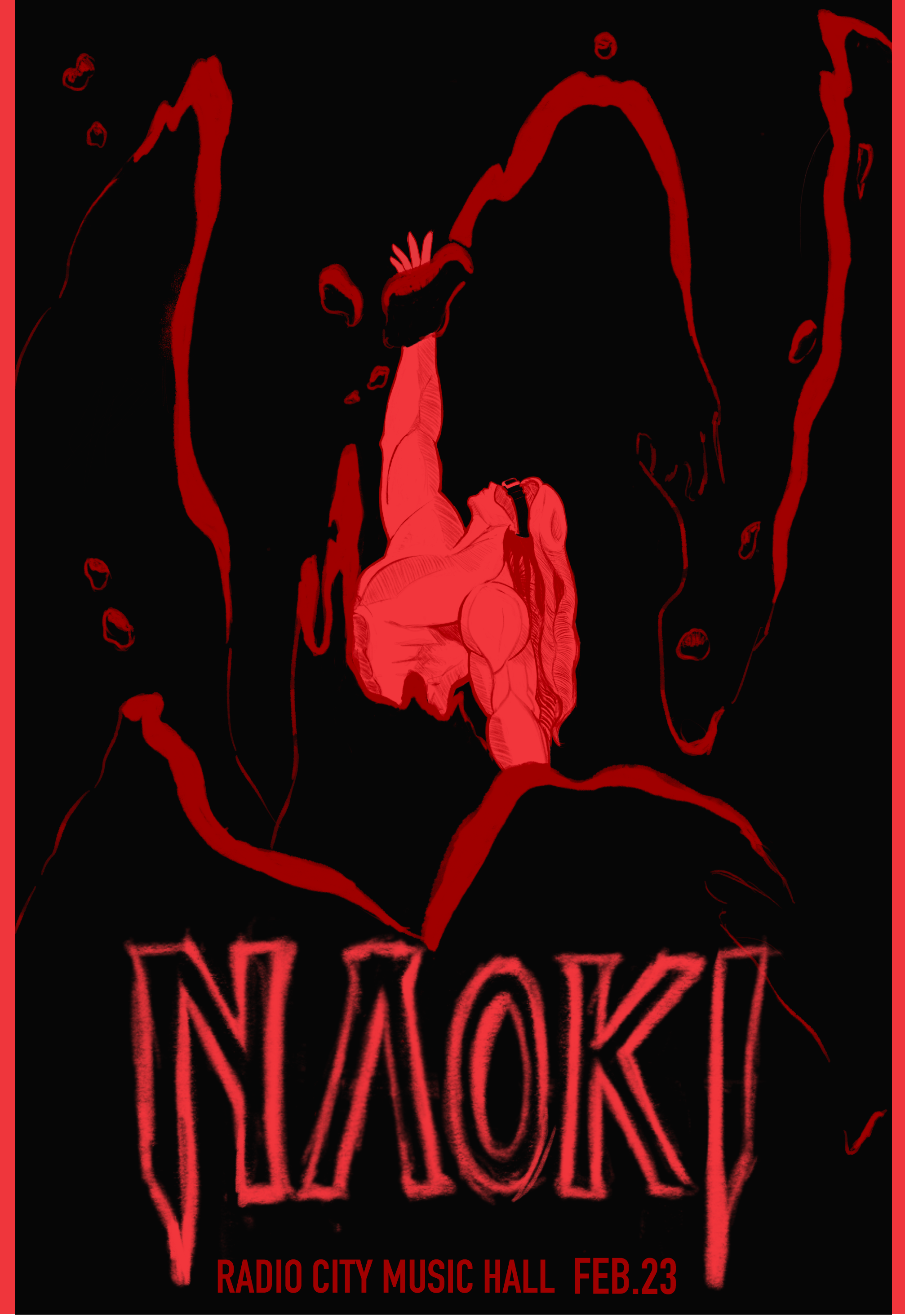 Naoki poster ad: radio city music hall February 23rd