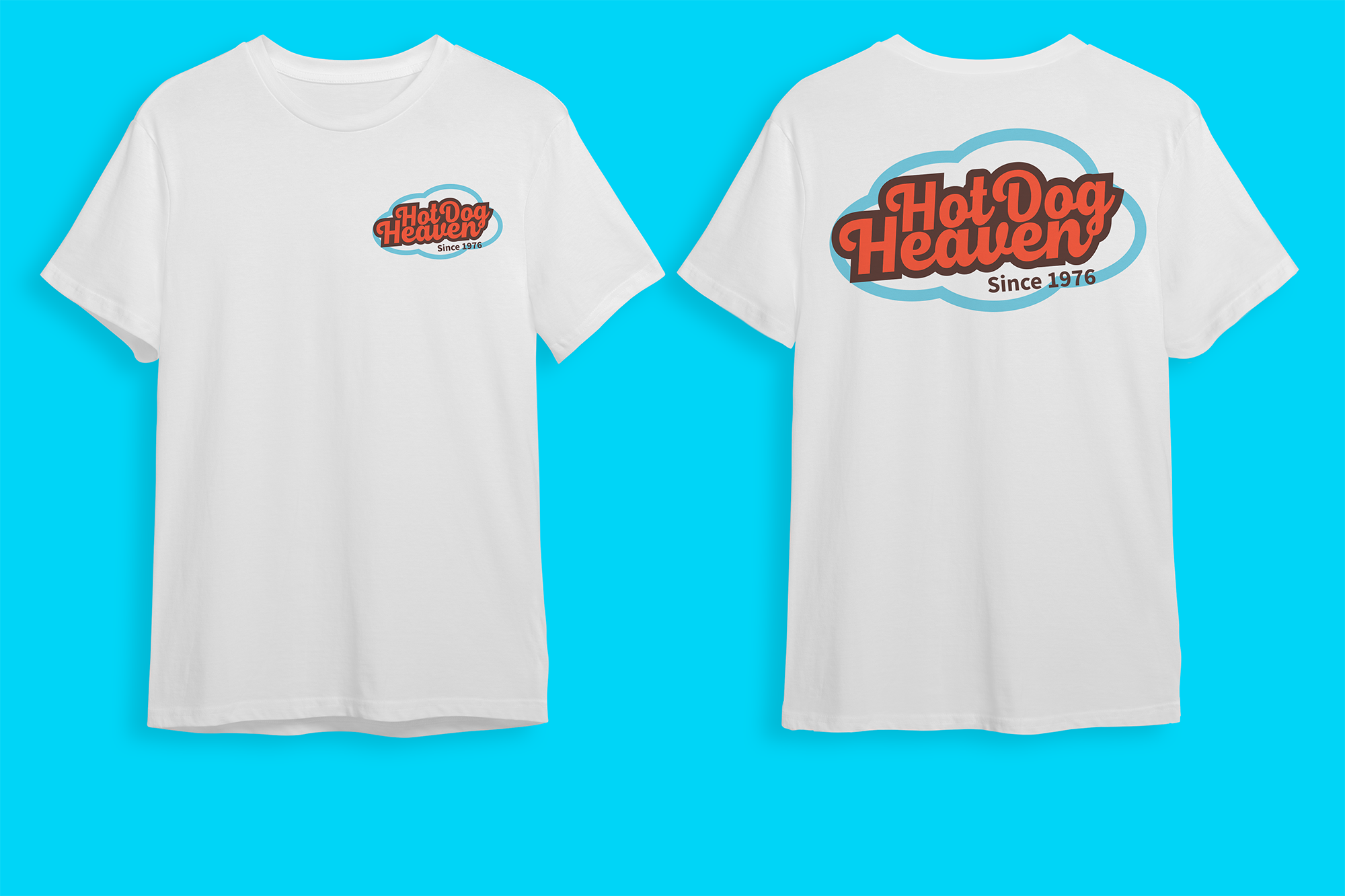 Hot dog heaven shirt mockup